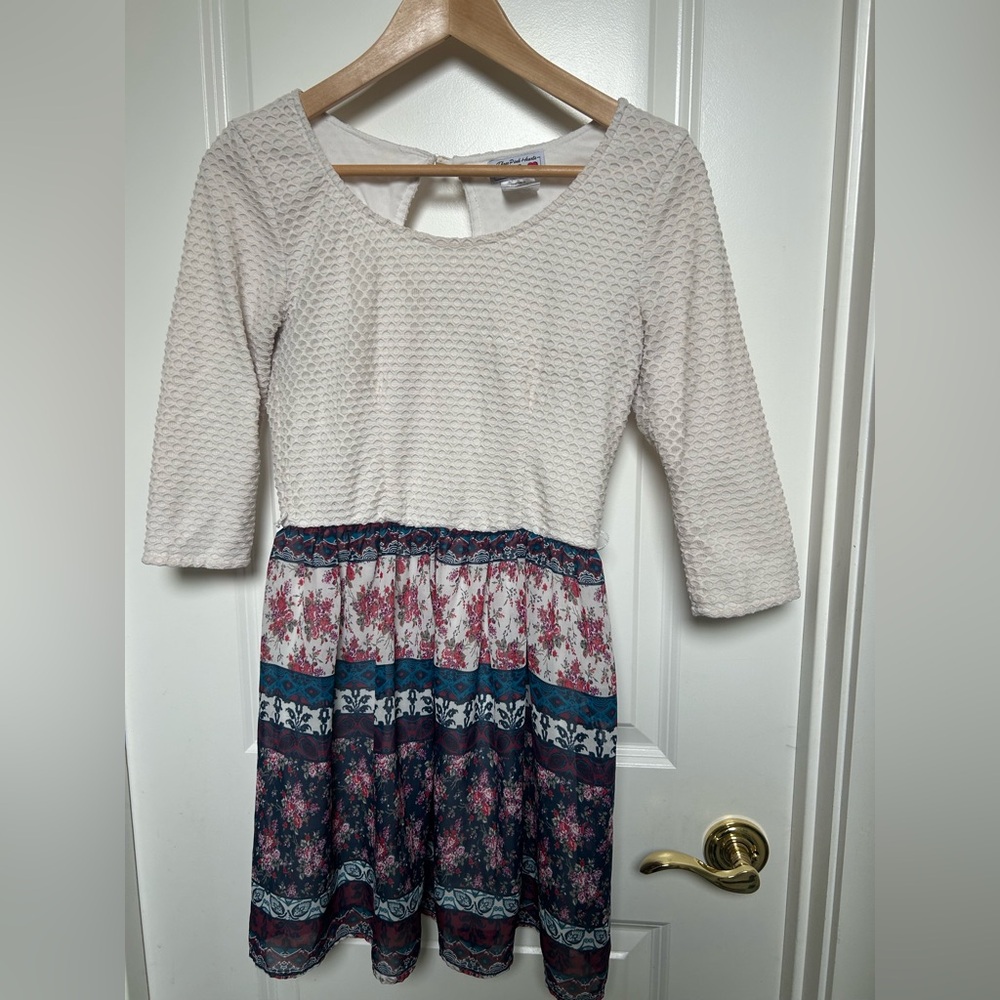 Three Hearts Mixed Media Dress